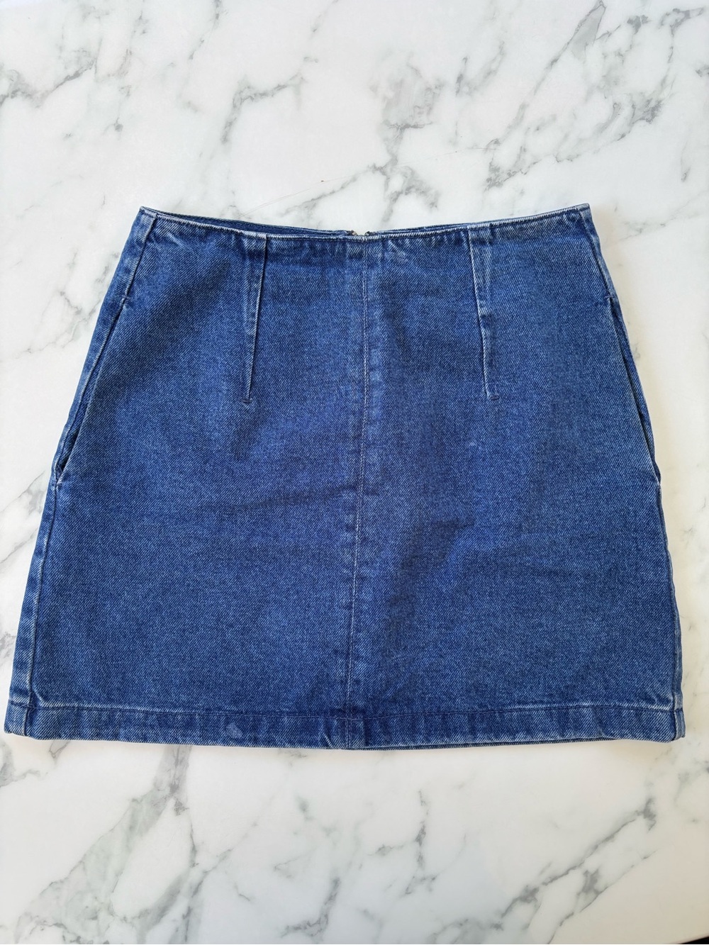 Topshop Moto Denim Mini Baddie Grunge Y2K Skirt Size 4